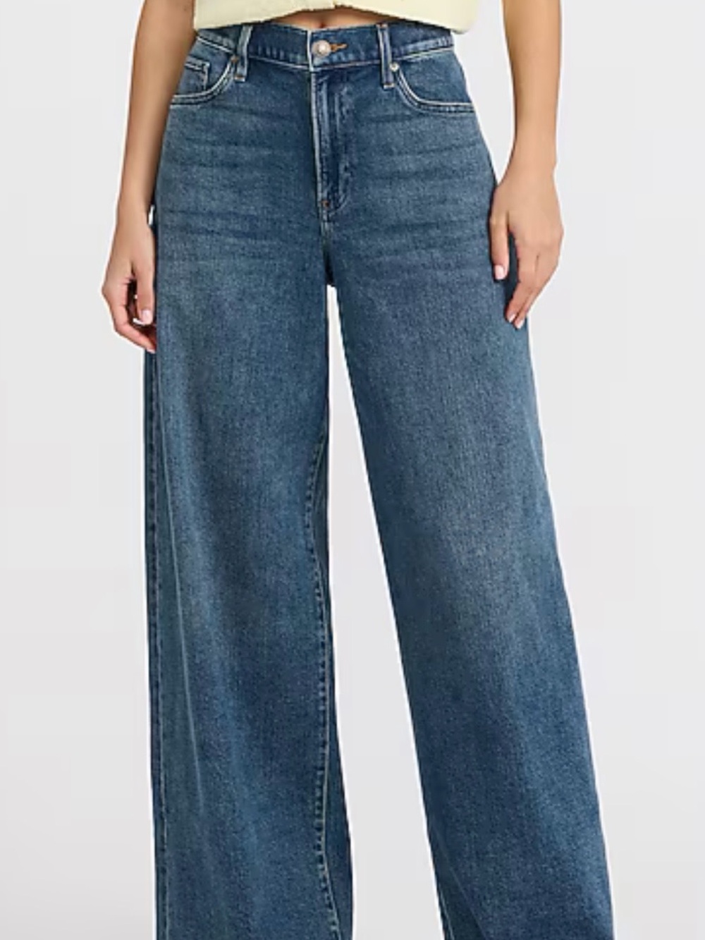 Express high waisted wide leg jean